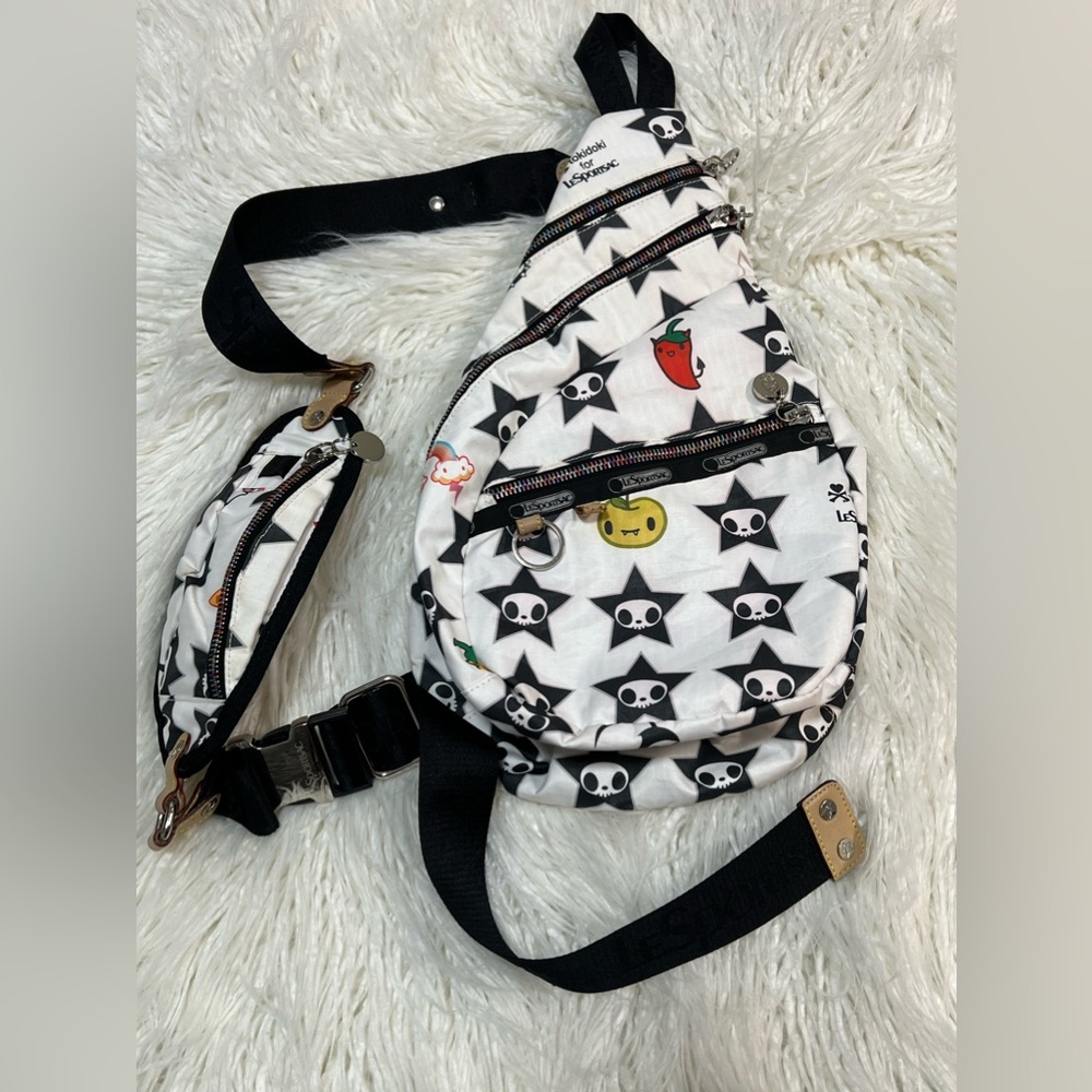 Tokidoki x Lesportsac Adios Sling Bag Nuvola Backpack